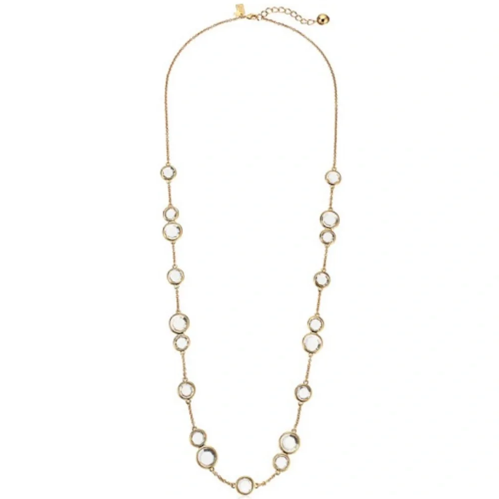 $88 Kate Spade crystal confetti long necklace